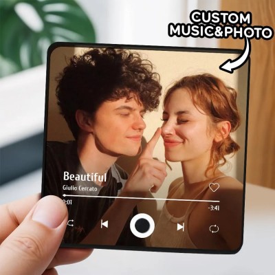 Personalized  Photo Music Album Fridge Magnet Customized Magnet Gift For Couples Unique Gift Ideas